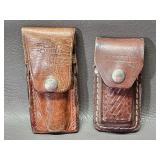 vintage leather sheaths for folding pocket knives