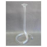 vintage hand-blown glass bud vase