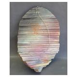 3D spiral wooden wind spinner yard decor