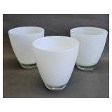 White Milk Glass Opaque Glasses
