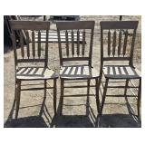 vintage arrow back dining chairs- project pieces