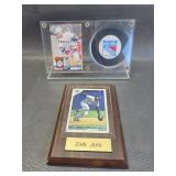 Sports cards in displays - hockey/baseball