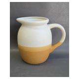 two-toned ceramic pitcher