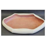 Haeger Art Pottery lotus console float bowl