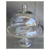 Glass Cake Stand with Dome