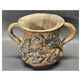 vintage art pottery w/ dimensional grape cluster