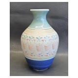 vintage Pottery hand-painted clay vase