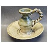 Vintage candleholder studio pottery