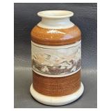 vintage hand-thrown studio pottery vase