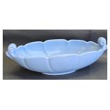 blue ceramic console bowl made by Abingdon Pottery