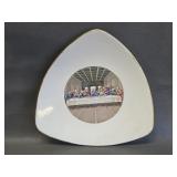 The Last Supper triangular platter - as is