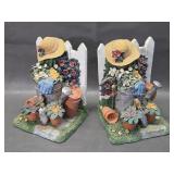 Figi Graphics Garden Lovers Bookends
