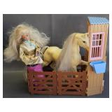 2006 Mattel Barbie Dream Stable, Horse & Doll
