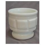 vintage Randall milk glass planter