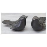 cast iron bird sculptures