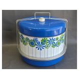 1960s Picnic Pal triple decker metal food carrier