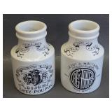 antique French stoneware Dijon Grey Poupon Jars