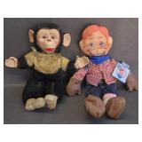 Howdy Doody & Mr. Bim or Zippy plush monkey-as is