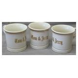 vintage ceramic Tom & Jerry cocktails punch cups