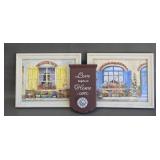 framed art prints & love begins at home