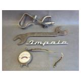John Deere wrench, oil can dispenser, Impala,etc