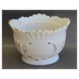 Vintage Milk Glass Sugar Bowl