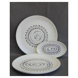 Metlox Poppytrail Aztec Platter Set