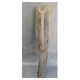 rustic wall art vintage, rusted wrench door handle