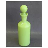 Vintage Art glass bottle w/stopper