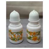 vintage Avon milk glass salt and pepper shakers