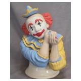 vintage hand-painted ceramic clown figurine
