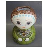1960s/70s papier-mï¿½chï¿½ pencil holder or vase