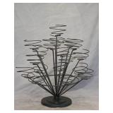 black metal wire cupcake stand