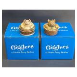 Harmony Kingdom Gigglees figurine-pig & cat