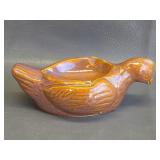 vintage MUCERA glazed ceramic bird-shaped ashtray