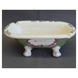 vintage ceramic bathtub ashtray