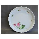 Vintage Christineholm Rose Quiche Baking Dish