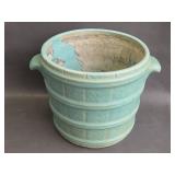 vintage ceramic barrel planter