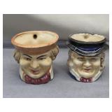 miniature Toby mugs
