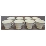 vtg Indiana Glass Colony Harvest milk glass cups