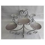 Scrolled Metal Candle Holders
