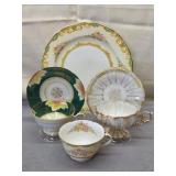 Teacups & Saucers & Plate