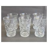 vintage Anchor Hocking Prescut juice glasses
