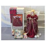 Christmas angel tree topper & ornaments