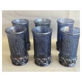 Vintage MCM Fostoria Sorrento Blue Tumblers
