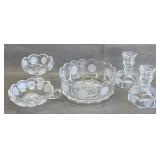 Vintage Avon 91st Anniversary Fostoria Clear Glass