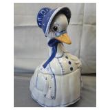 vintage ceramic 'Mother Goose' cookie jar-as is