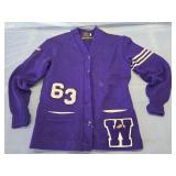 vintage varsity letterman cardigan sweater-as is