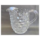 vintage Fostoria American pattern pitcher