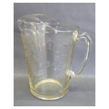 Florentine Yellow Pitcher by Hazel-Atlas-as is